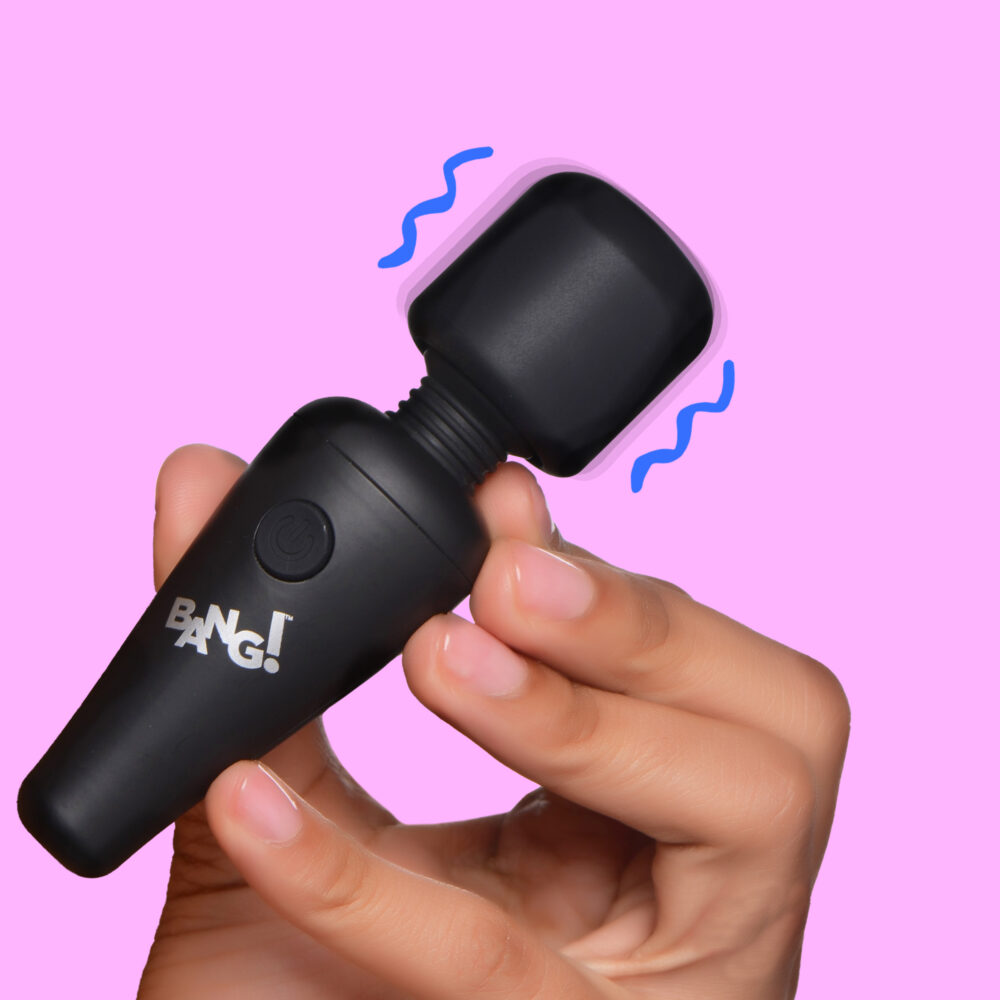 10X Ultra Powerful Silicone Mini Wand - Black