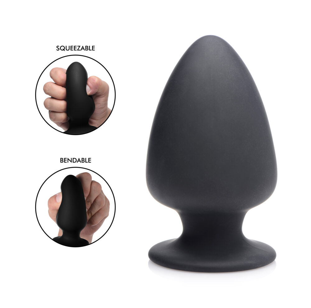 Squeezable Silicone Anal Plug - Medium