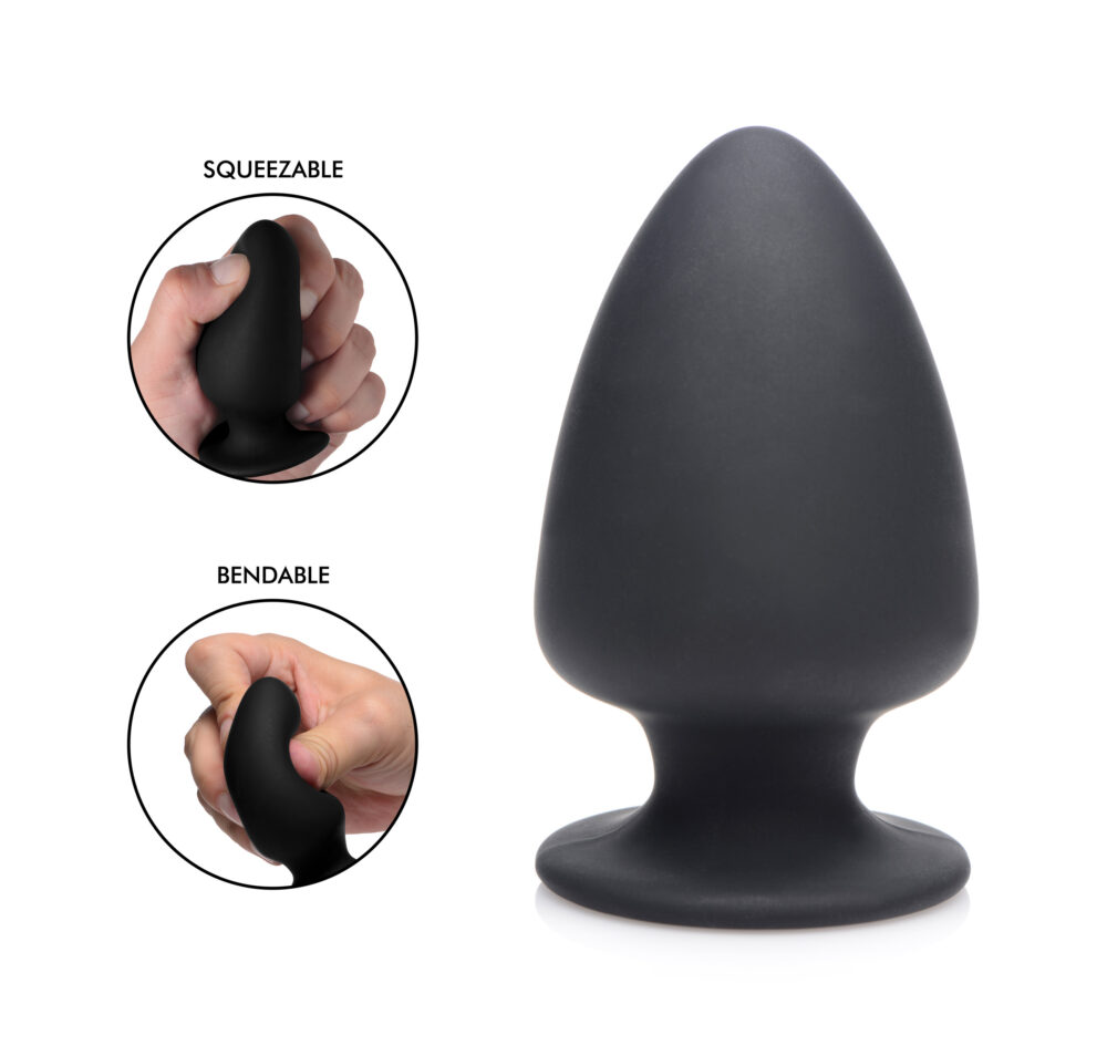 Squeezable Silicone Anal Plug - Small