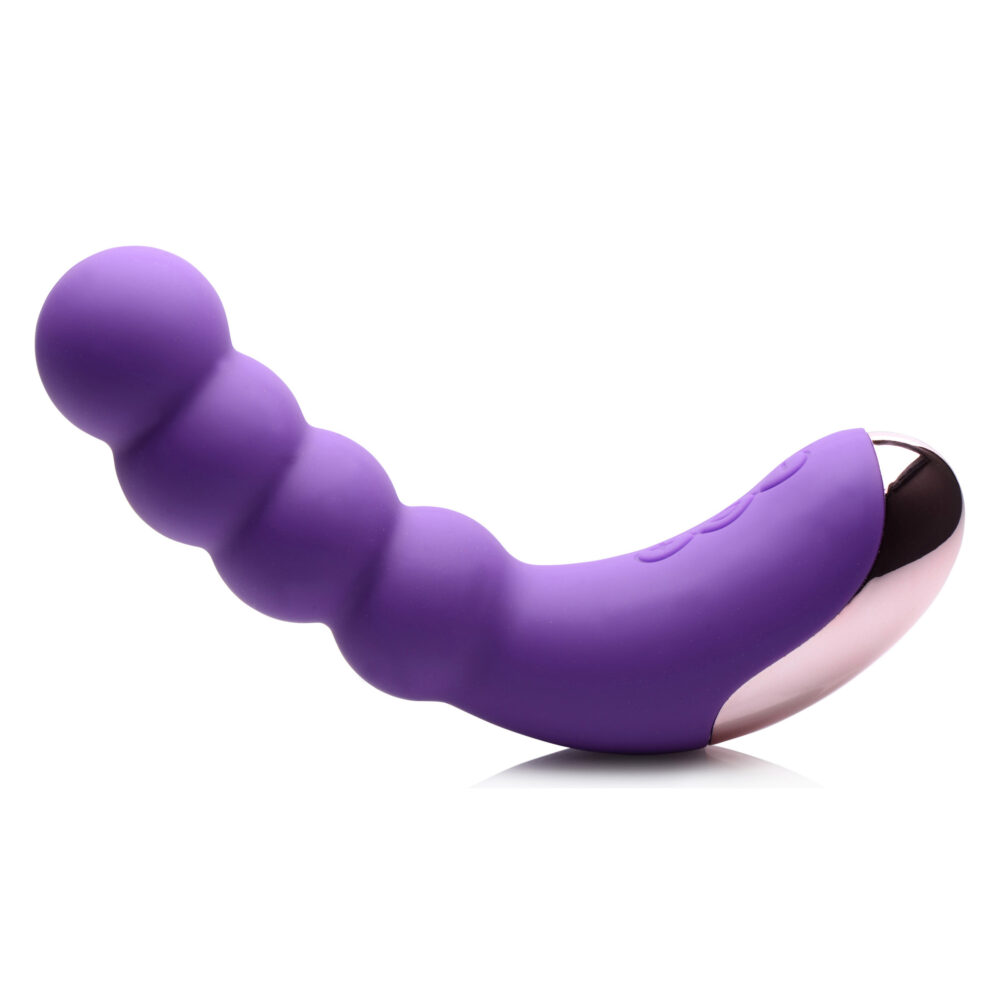 50X Silicone Beaded Vibrator - Purple